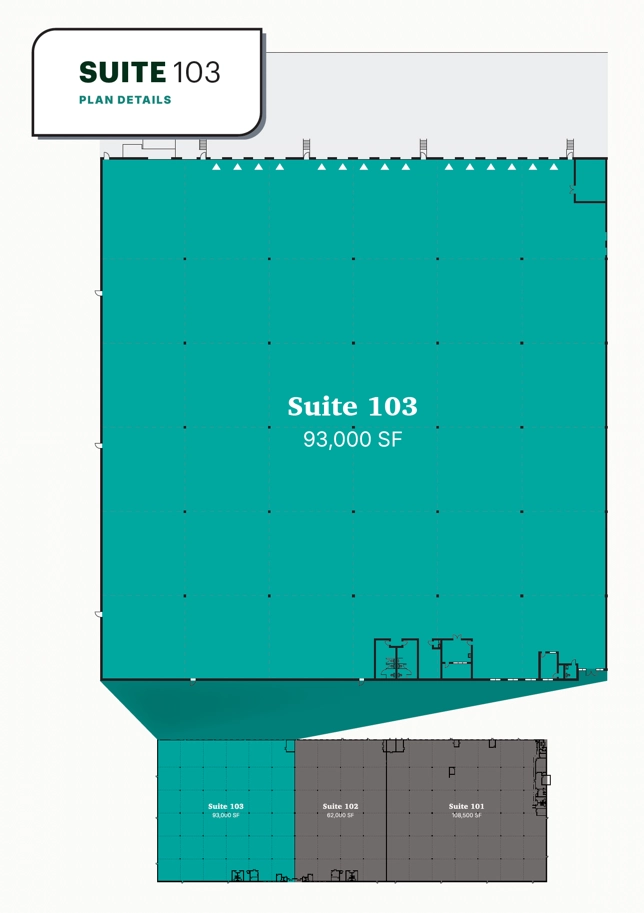 Floor plan for Suite 103